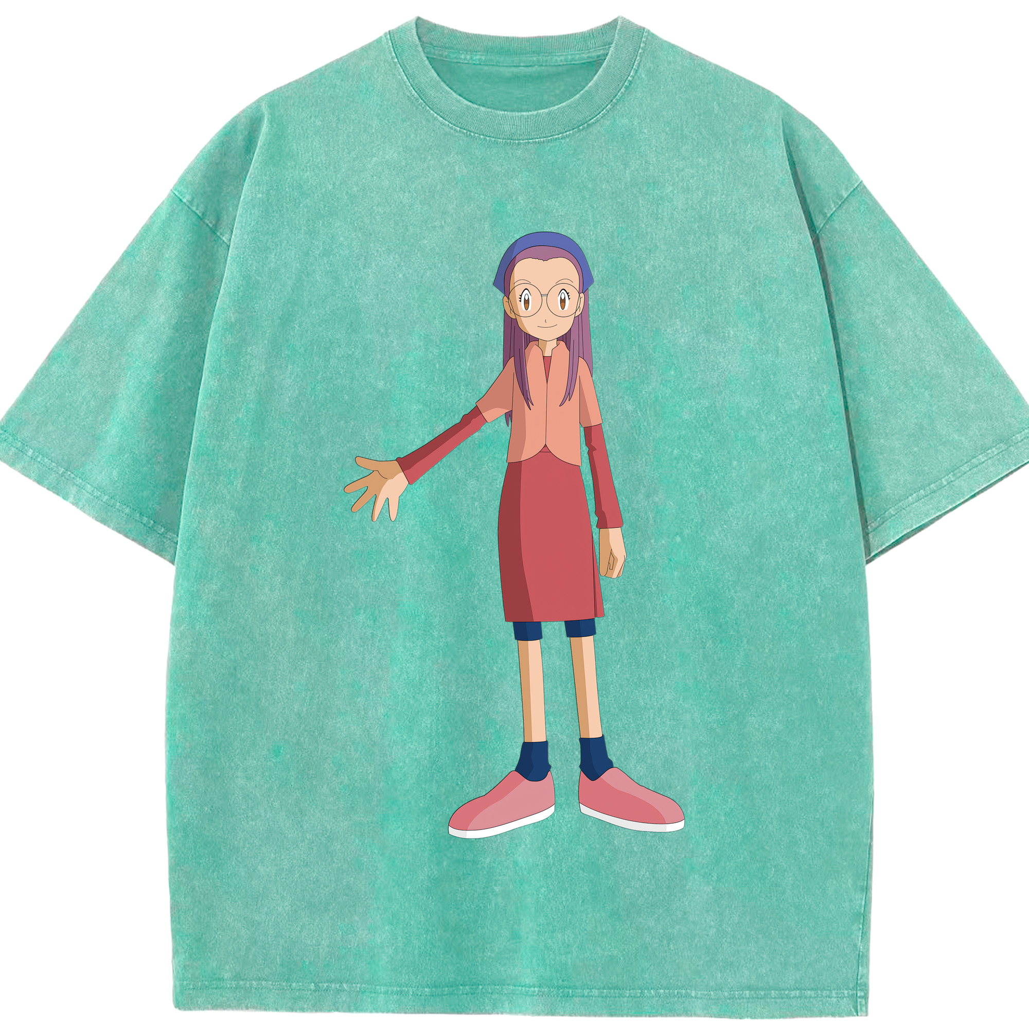 （画像用） Digimon デジタルモンスター/デジモン 綿100% ヴィンテージ風 半袖Tシャツ（フロントプリント）